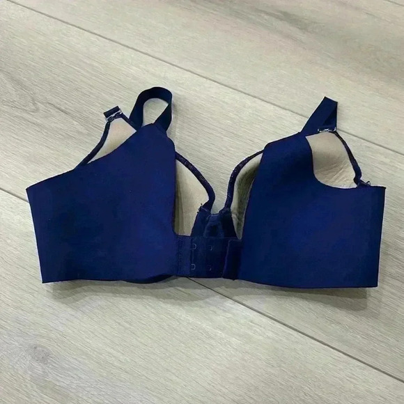 Soma Vanishing Back Blue Paisley Lace Full Coverage Underwire Bra Size 36 B - Picture 7 of 8